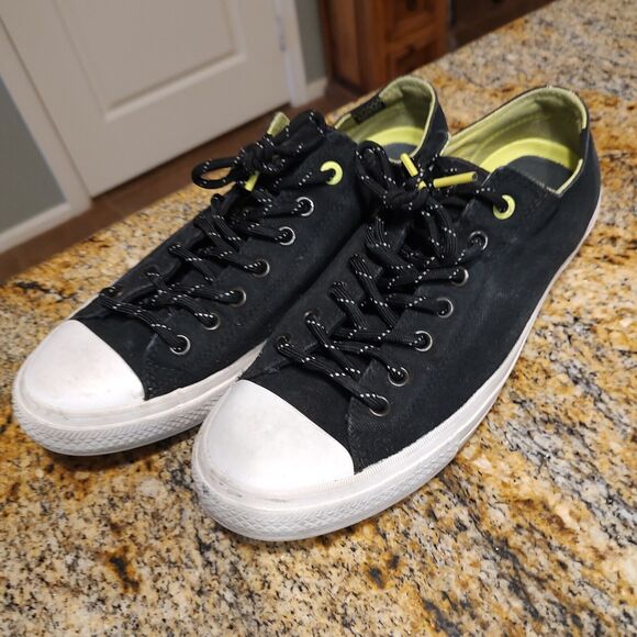 Converse Chuck Taylor II 2 ox Black/Volt/White Unisex 153541C Mens 12 Womens 14 main image 8